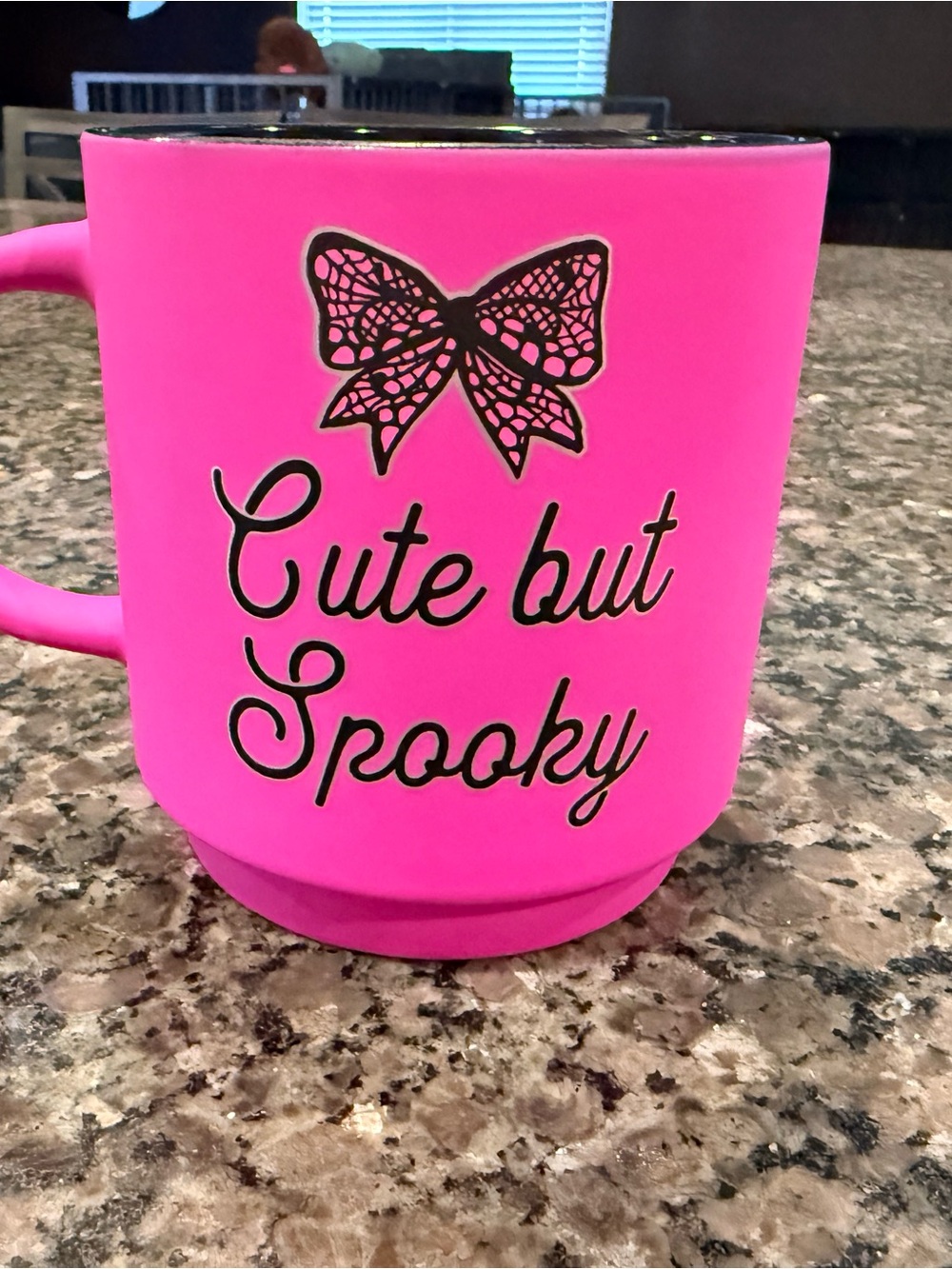 Cute but Spooky Hot Pink Party Mug